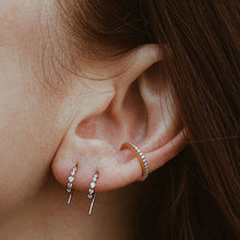 Load image into Gallery viewer, Eternity Arc Ear Cuff in Rose Gold