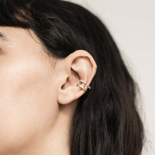 Load image into Gallery viewer, Crystal Claw Ear Cuff in Sterling Silver