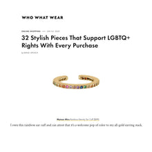Load image into Gallery viewer, Rainbow Eternity Ear Cuff