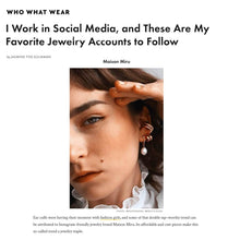 Load image into Gallery viewer, Luna Hoop Earrings in Gold Vermeil