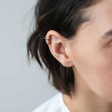 Load image into Gallery viewer, Classic Moon and Star Studs and Shooting Star Ear Cuff
