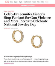 Load image into Gallery viewer, Eternity Hoop Earrings in Sterling Silver
