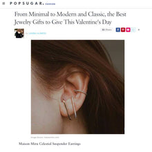 Load image into Gallery viewer, Celestial Suspender Earrings in Sterling Silver
