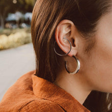 Load image into Gallery viewer, Architect Hoops in Sterling Silver
