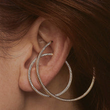 Load image into Gallery viewer, Large Celestial Illusion Hoops
