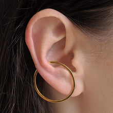Load image into Gallery viewer, Illusion Hoops in Sterling Silver
